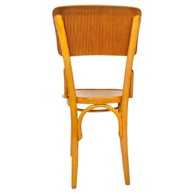 Beech Wood Bistro Chairs, Italy, 1950s, Set of 6-TOI-2043917