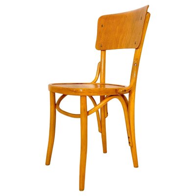 Beech Wood Bistro Chairs, Italy, 1950s, Set of 6-TOI-2043917