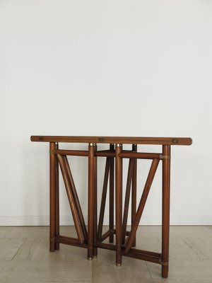 Beech Wood Console, Italy, 1980s-CC-1746410