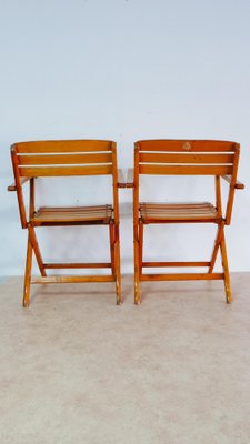 Beech Wood Garden Armchairs by Sollinger, Germany, 1940, Set of 2-KK-1240994