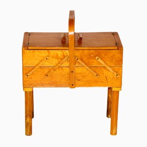 Beech Worktable, Denmark, 1950s-GEK-1075304