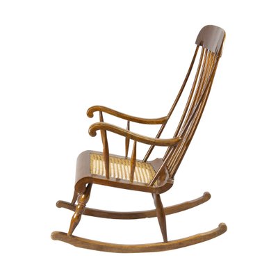 Beechwood Rocking Armchair, 1900s-WFJ-1355073