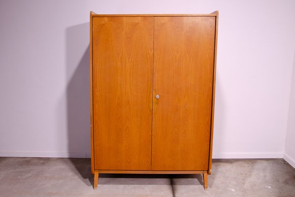 Beechwood Wardrobe by František Jirák for Tatra Furniture, 1960s-HXT-1774141