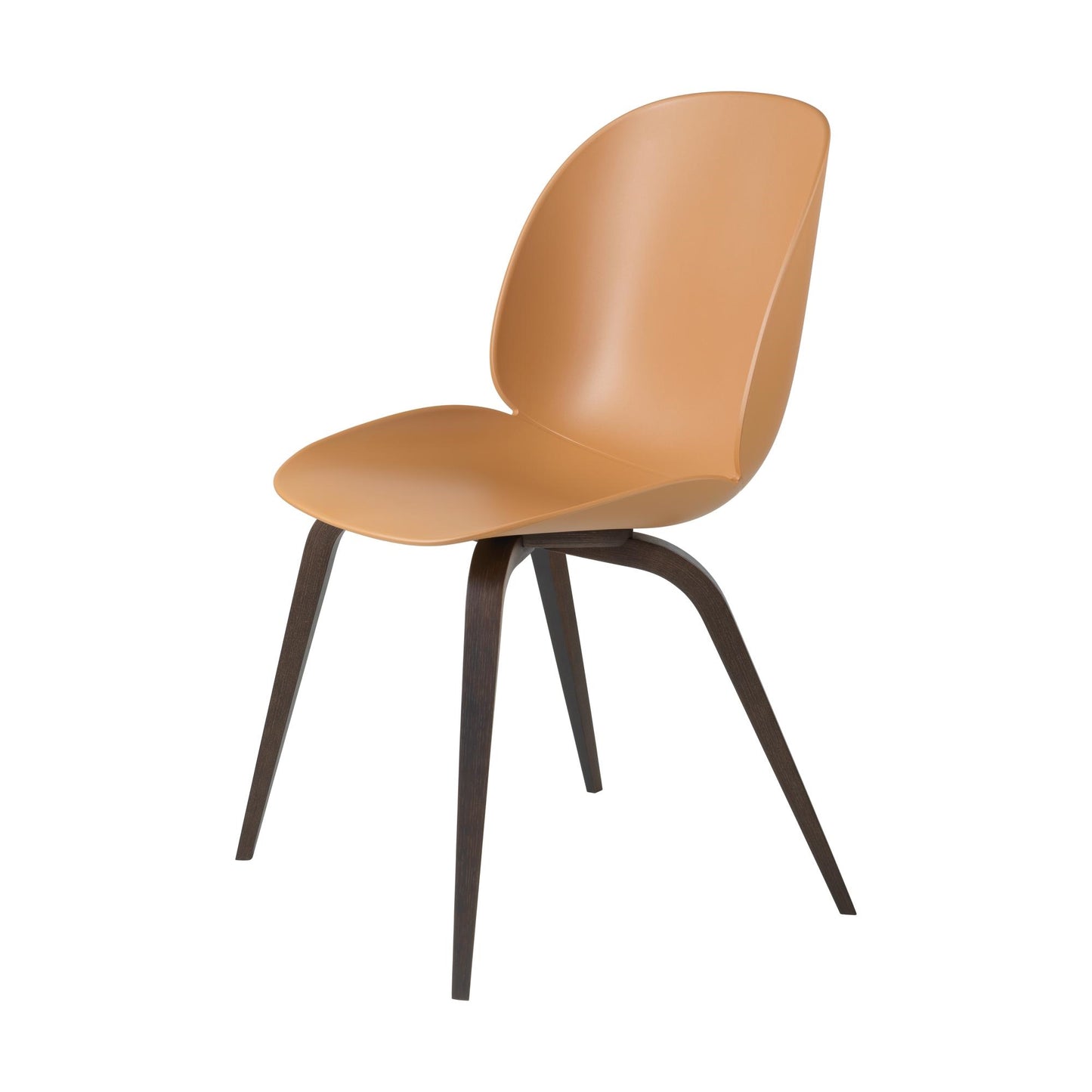 Beetle Dining Chair Wooden Base Smoked Oak Matt by GUBI #Smoked Oak Matt/Amber Brown