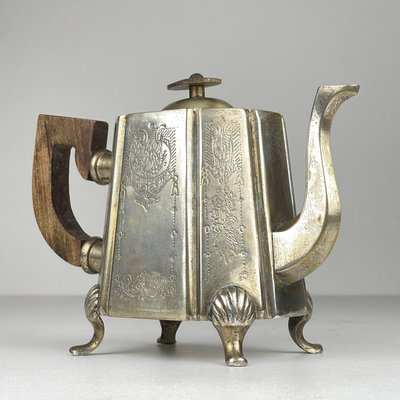 Beginning of the 20th Century Silver Plated Teapot by Queen Victoria Sheffield, England, 1890s-WQC-2022447