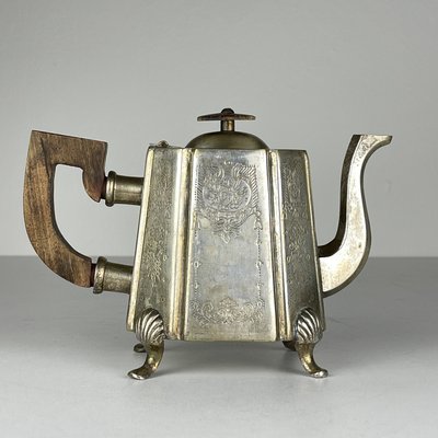 Beginning of the 20th Century Silver Plated Teapot by Queen Victoria Sheffield, England, 1890s-WQC-2022447