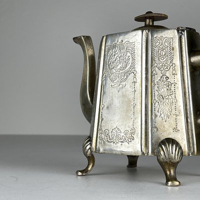 Beginning of the 20th Century Silver Plated Teapot by Queen Victoria Sheffield, England, 1890s-WQC-2022447