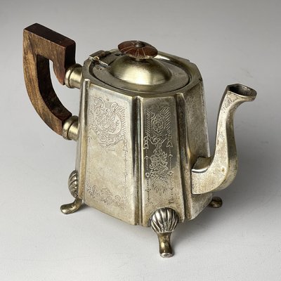 Beginning of the 20th Century Silver Plated Teapot by Queen Victoria Sheffield, England, 1890s-WQC-2022447