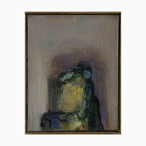 Behçet Safa, Abstract Figure, Oil on Canvas, 1960s-ZCI-1788905