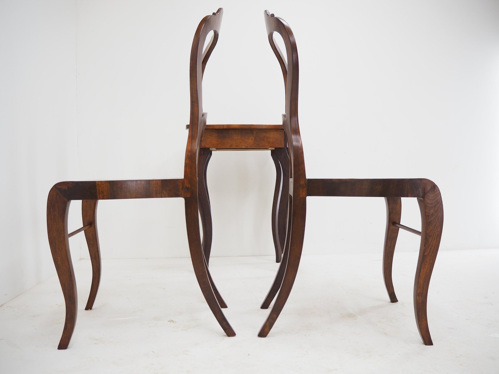 Beidermeier Chairs & Table, 1850s, Set of 3