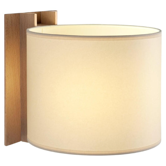 Beige and Beech TMM Corto Wall Lamp by Miguel Milá