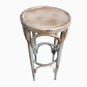 Beige and Gold Bistro Stool in the Style of Thonet, 1980s-SDV-754273