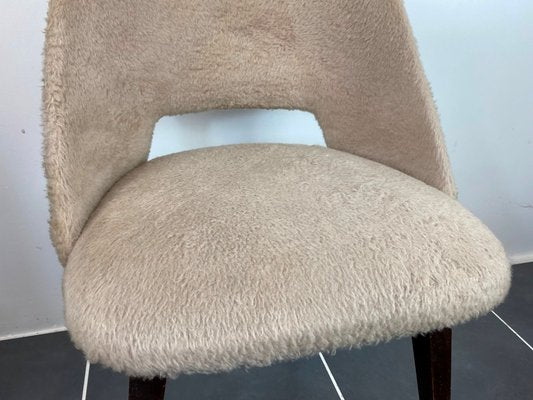 Beige Barrel Chair with Compass Feet, 1960s-ZYJ-1268552