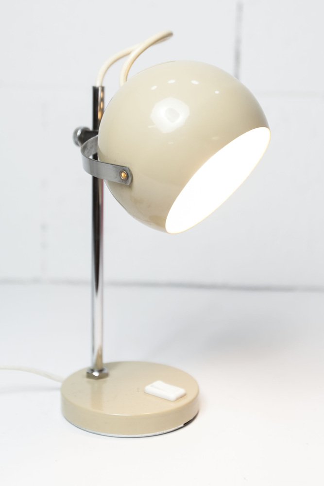 Beige Eyeball Table Lamp, 1970s