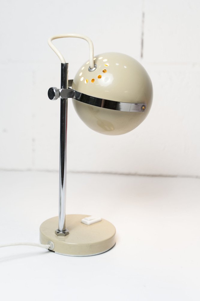 Beige Eyeball Table Lamp, 1970s