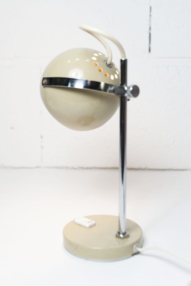 Beige Eyeball Table Lamp, 1970s