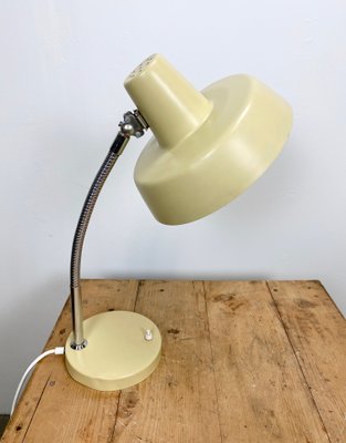 Beige Gooseneck Table Lamp, 1960s-CGF-666098