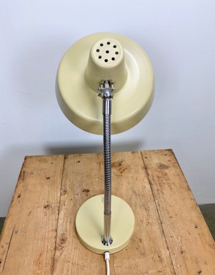 Beige Gooseneck Table Lamp, 1960s-CGF-666098