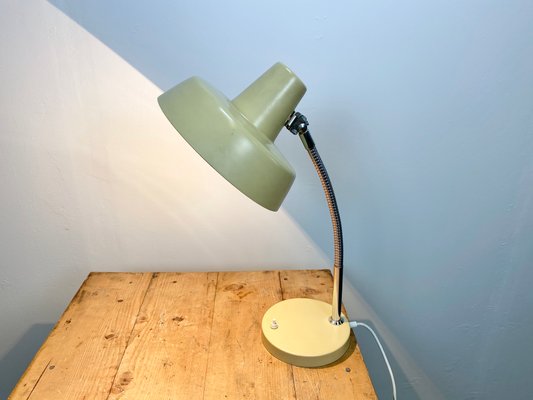 Beige Gooseneck Table Lamp, 1960s-CGF-666098