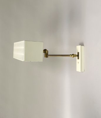 Beige Kubus Wall Lights by Max Bietenholz for Bünte & Remmler, 1960s, Set of 2-EY-1029614