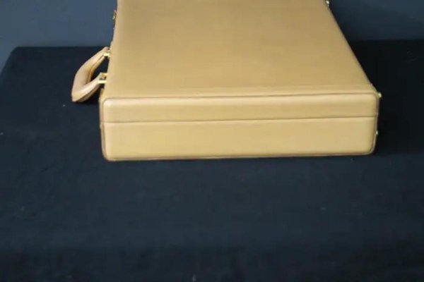 Beige Leather Briefcase from Hermès, 1990s-YF-1759552