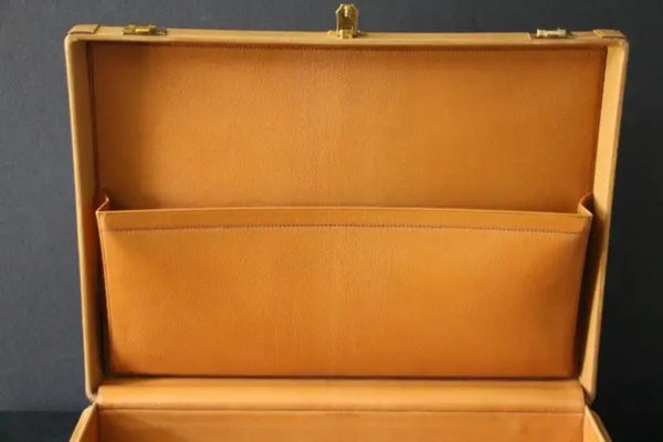 Beige Leather Briefcase from Hermès, 1990s-YF-1759552