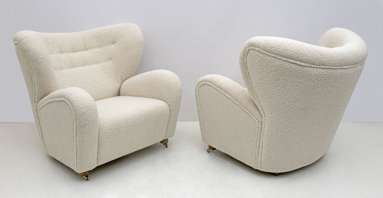 Beige Sahco Zero the Tired Man Lounge Chairs attributed to Lassen, Set of 2-FER-1719519