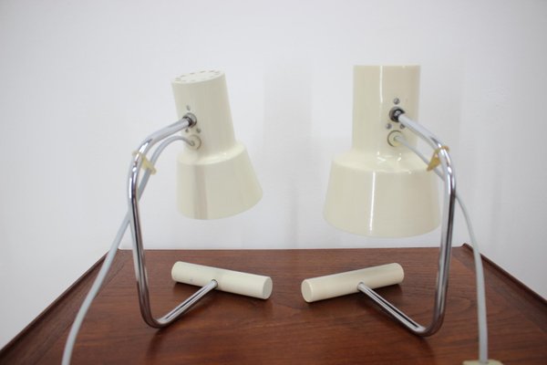 Beige Table Lamps by Josef Hůrka for Napako, 1970s, Set of 2-TZ-684028