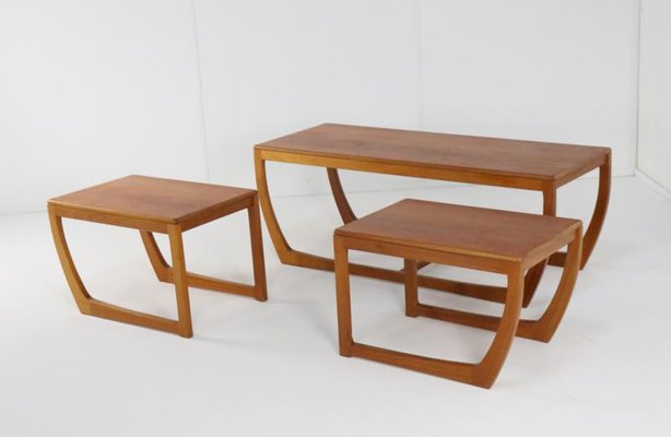 Beithcraft Coffee Table with 2 Nesting Tables Ratho, 1960s, Set of 3-FYZ-2023278