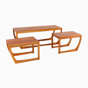 Beithcraft Coffee Table with 2 Nesting Tables Ratho, 1960s, Set of 3-FYZ-2023278