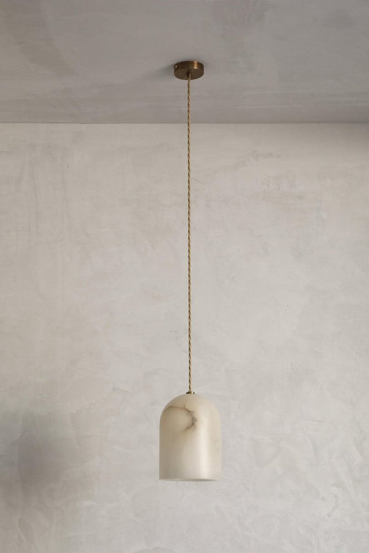 Belfry Alabaster Cable Pendant by Contain