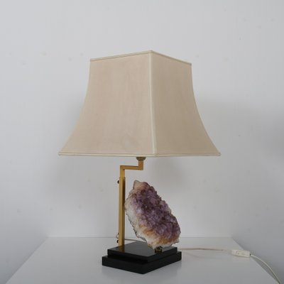 Belgian Amethyst Table Lamp, 1970s-GG-608658