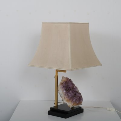 Belgian Amethyst Table Lamp, 1970s-GG-608658