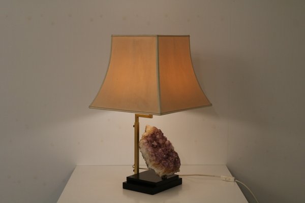 Belgian Amethyst Table Lamp, 1970s-GG-608658