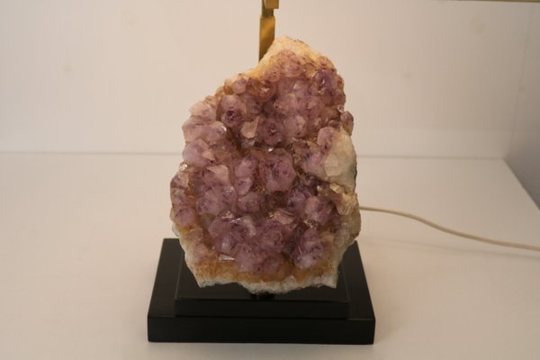 Belgian Amethyst Table Lamp, 1970s-GG-608658