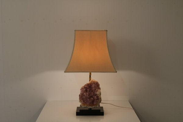 Belgian Amethyst Table Lamp, 1970s-GG-608658