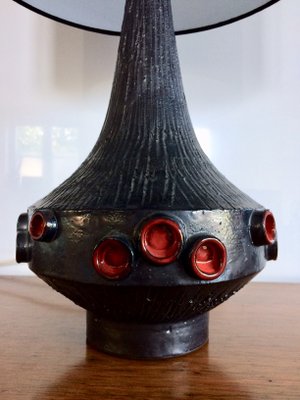 Belgian Art Pottery Table Lamp by Rogier Vandeweghe for Perignem, 1960s-RQV-822339