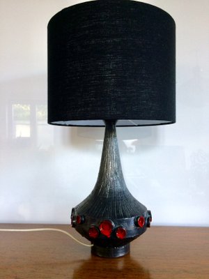 Belgian Art Pottery Table Lamp by Rogier Vandeweghe for Perignem, 1960s-RQV-822339