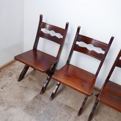 Belgian Brutalist Dining Chairs, Set of 6-JRP-899667