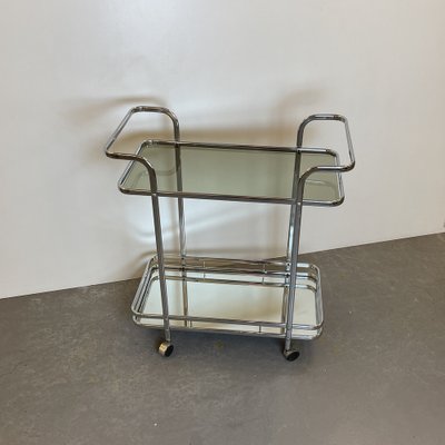 Belgian Chromed Bar Cart, 1970s-DX-1742306