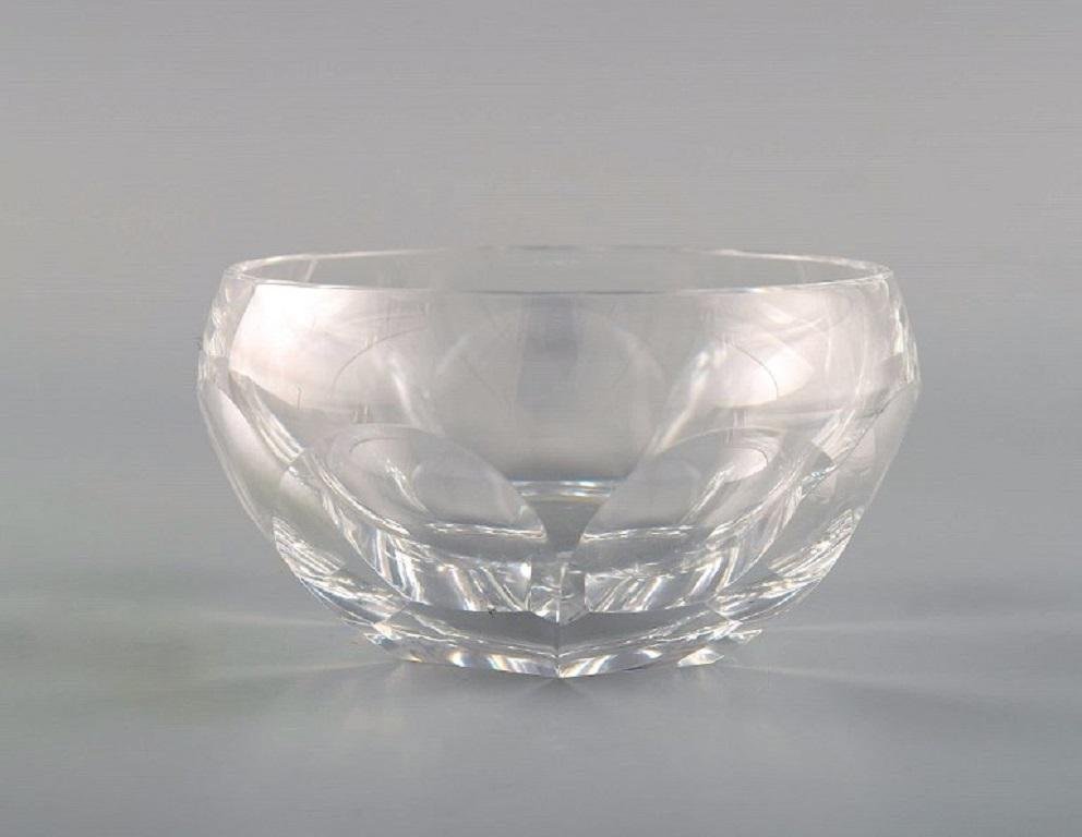 Belgian Crystal Glass Lalaing Rinsing Bowls from Val St. Lambert, Set of 3