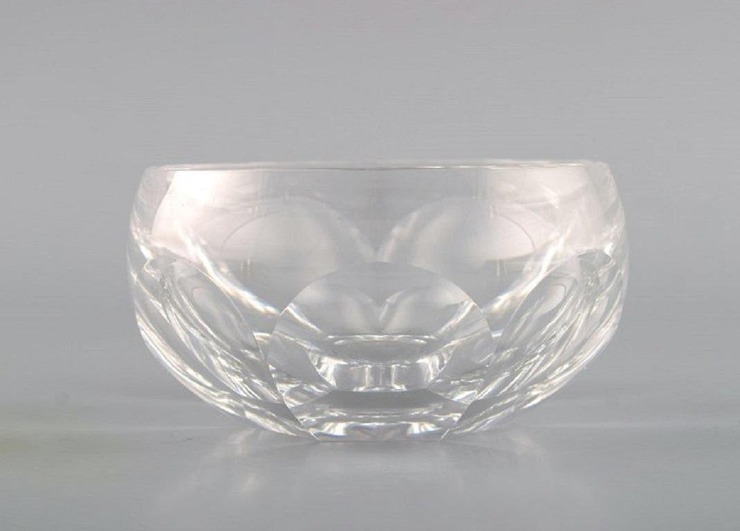 Belgian Crystal Glass Lalaing Rinsing Bowls from Val St. Lambert, Set of 3