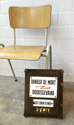 Belgian Enamel Danger Sign, 1930s-FW-587457