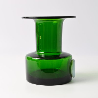 Belgian Green Glass Vase from Boussu, 1970s-IXK-1786445