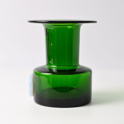 Belgian Green Glass Vase from Boussu, 1970s-IXK-1786445