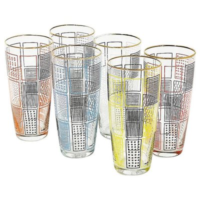 Belgian Lemonade Glasses by Mdl, 1960s, Set of 6-UCH-1224432