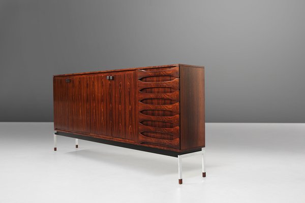 Belgian Mid-Century Rosewood Highboard, 1960s-YSY-1724987