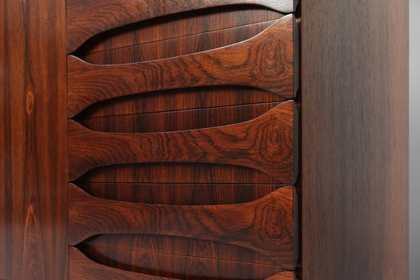 Belgian Mid-Century Rosewood Highboard, 1960s-YSY-1724987