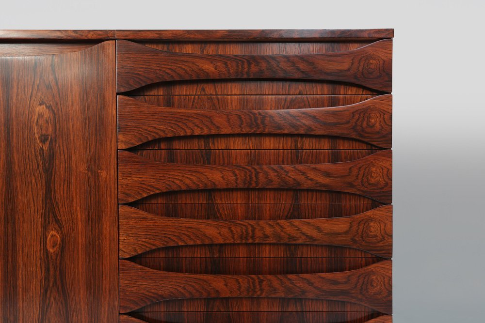 Belgian Mid-Century Rosewood Highboard, 1960s-YSY-1724987