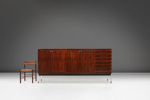 Belgian Mid-Century Rosewood Highboard, 1960s-YSY-1724987